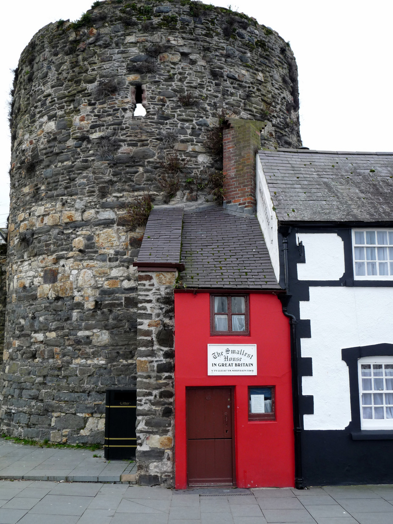 La plus petite maison de GB (à Conwy, Pays de Galles)