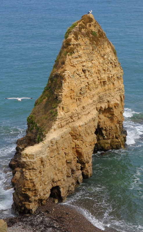 La pointe du Hoc ..( plages du débarquement en Normandie)