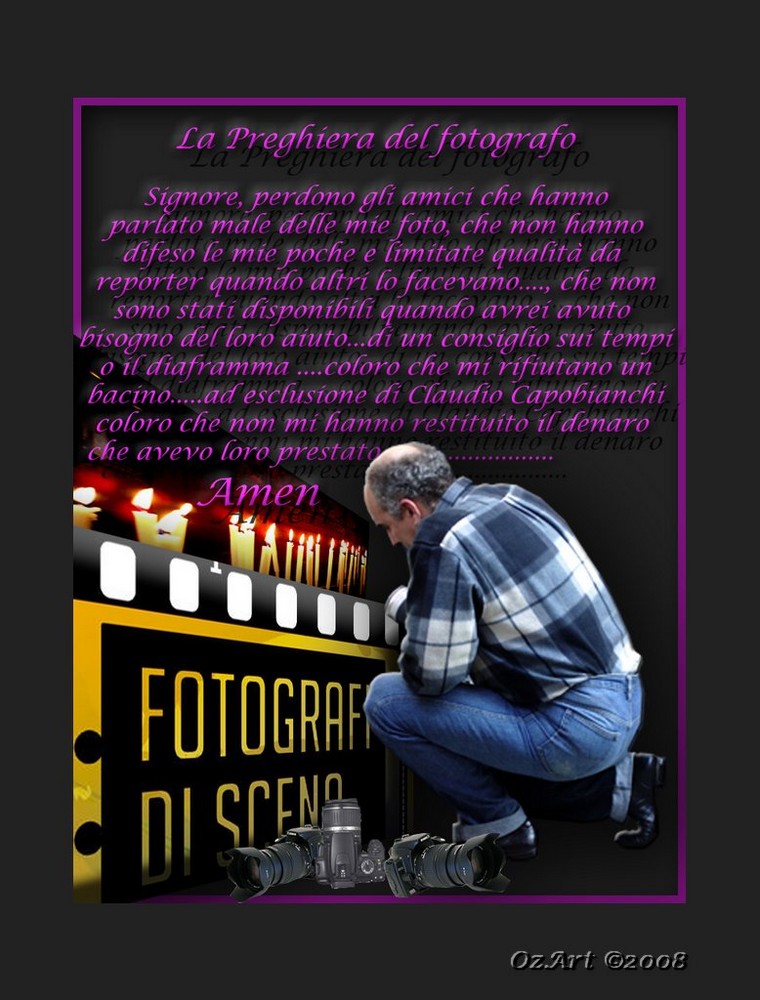 " La preghiera del fotografo "