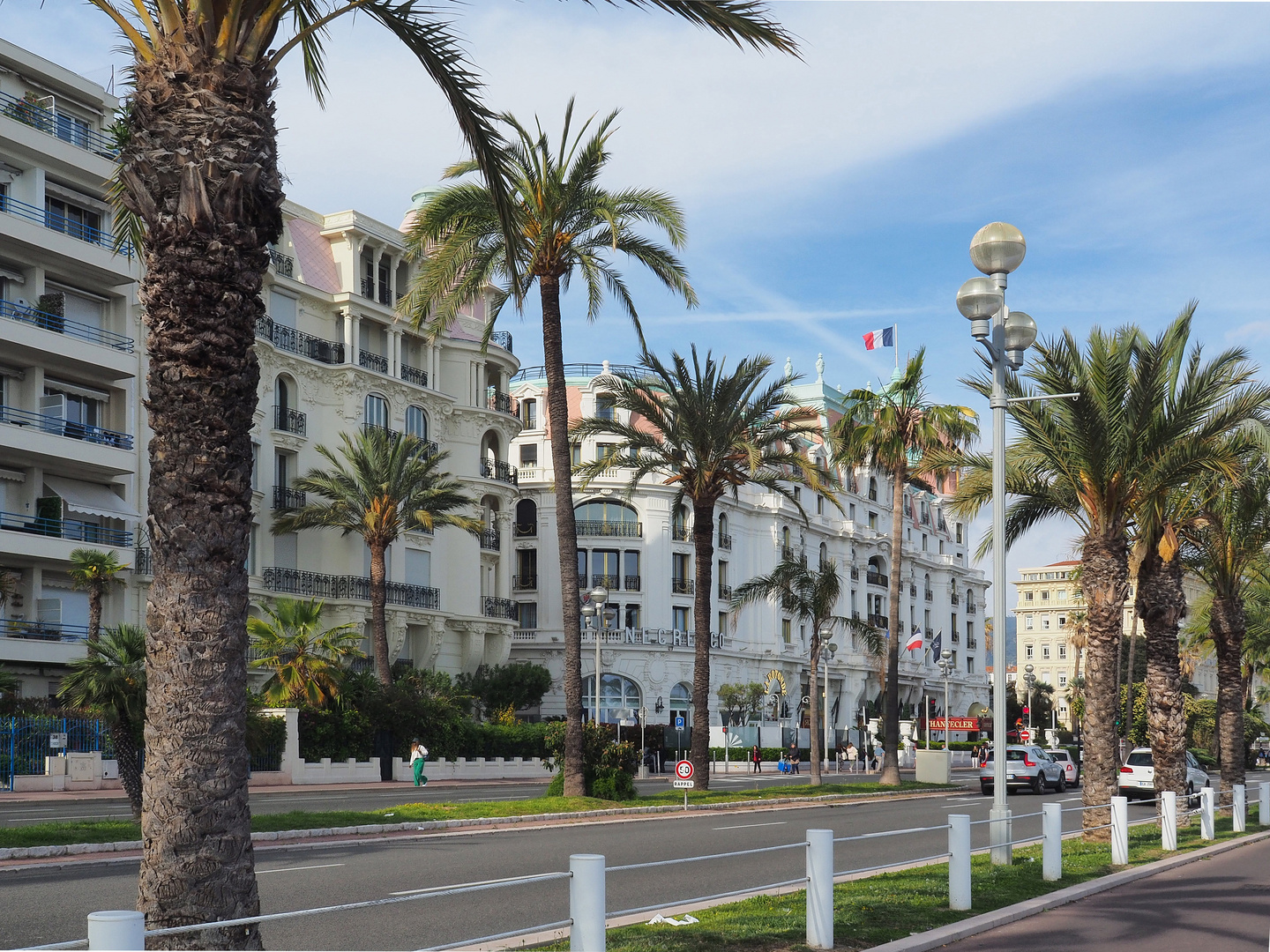 La Promenade des Anglais près du Negresco