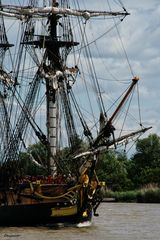 La proue de l'Hermione