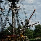 La proue de l'Hermione