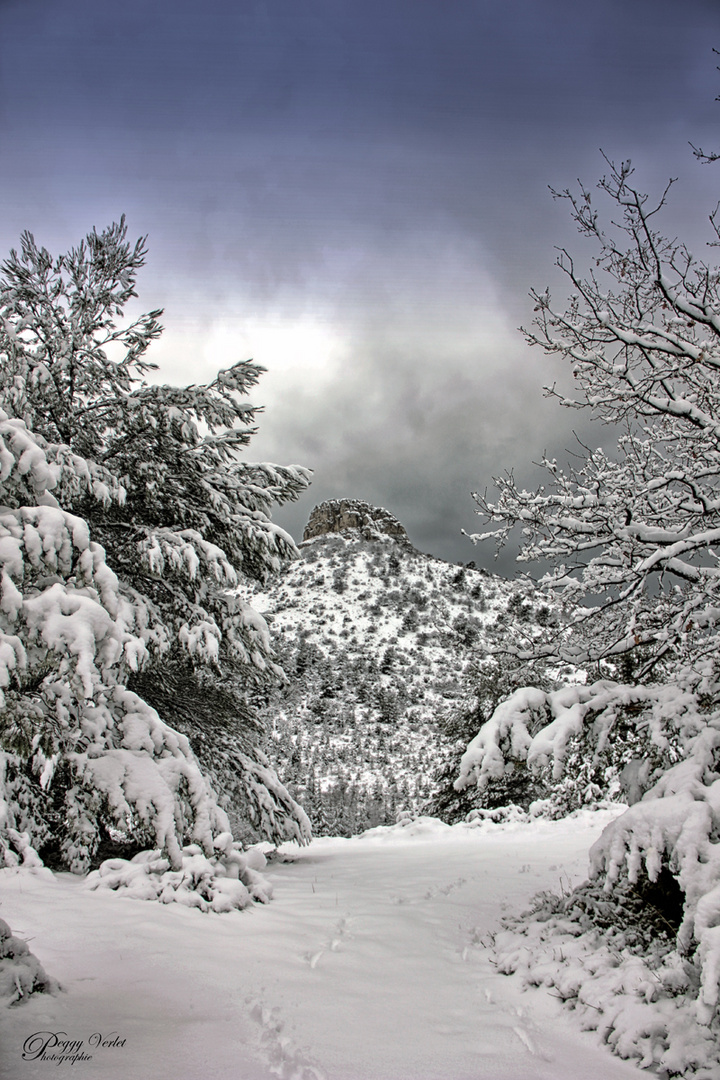 La provence dans son manteau blanc.