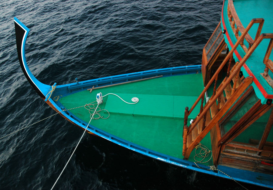 La prua... maldiviana