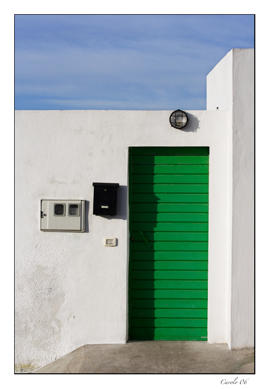 La puerta verde