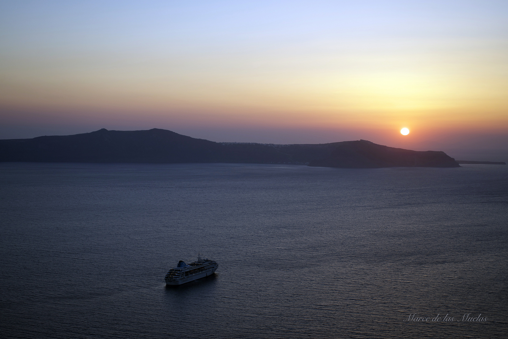 ...la puesta en Fira...