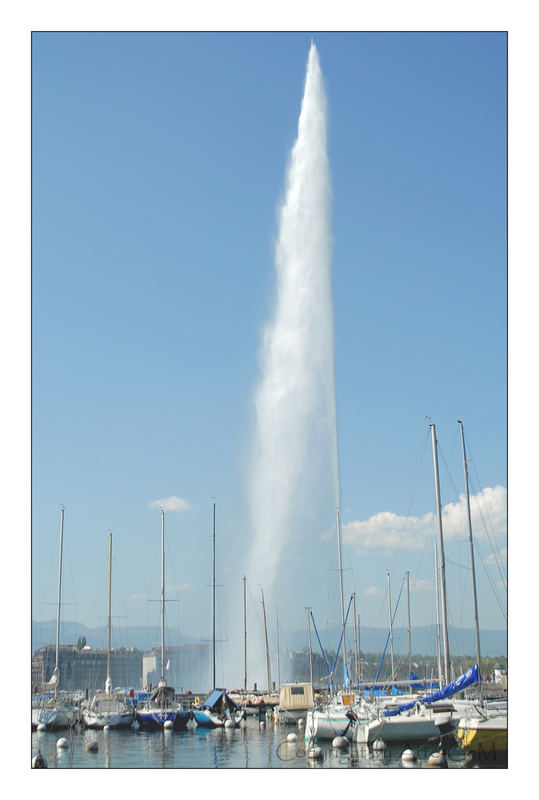 la puissance de la jet d'eau