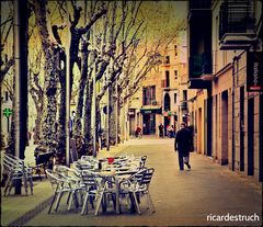 La Rambla del poble - La rambla del pueblo. Sant Boi de Llobregat