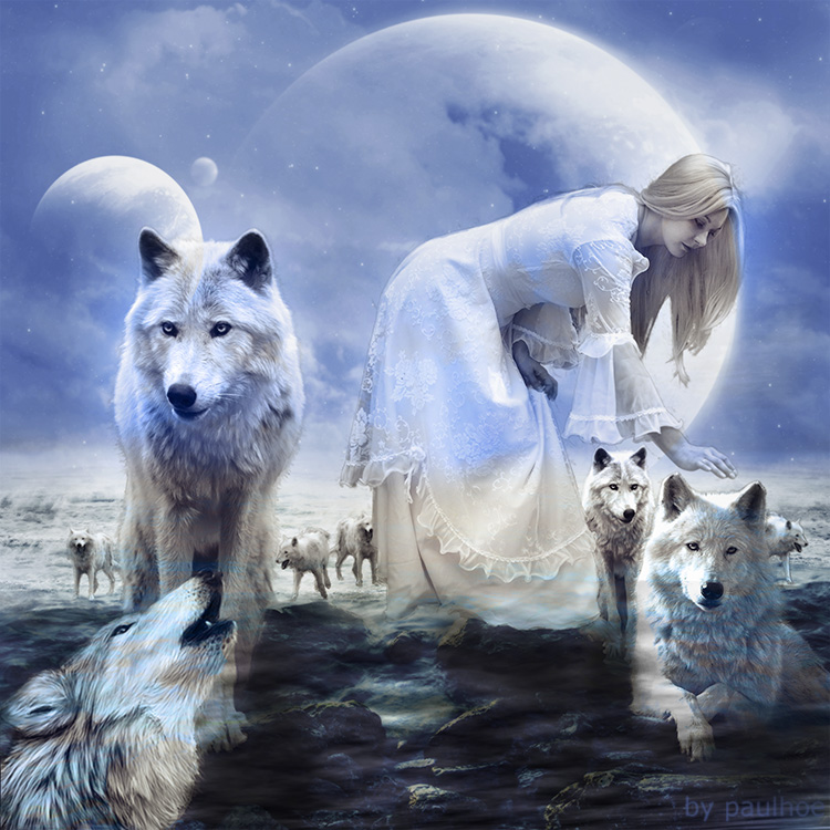 La regina dei lupi Foto & Bild fotomontage, surreal, digiart Bilder