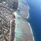 LA REUNION - la côte vue du ciel