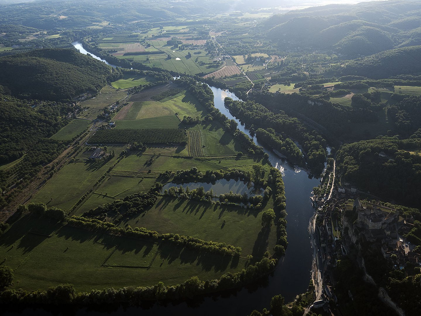 La rivière Espérance vue du ciel