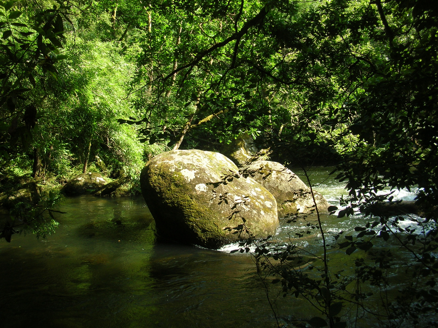 la roca y el rio