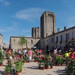 La Romieu (Gers) – Le marché aux roses - Der Rosenmarkt