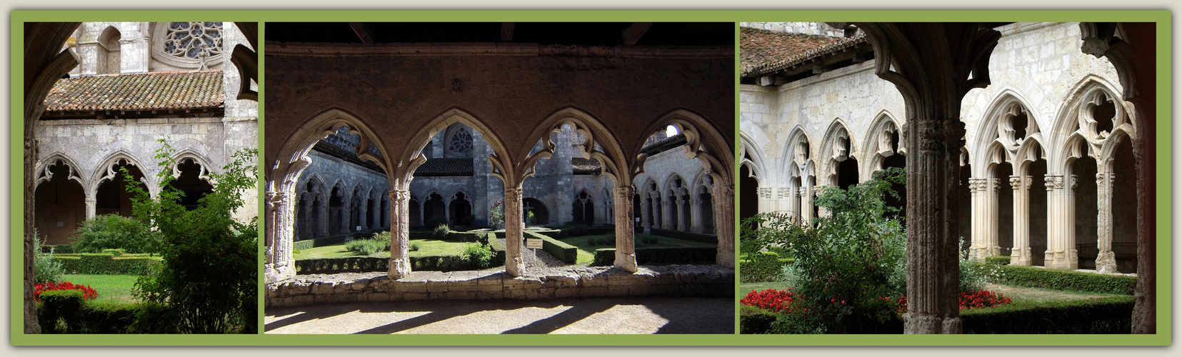 La Romieu - Le cloître du XIVème siècle - Der Kreuzgang des XIVten Jahrhunderts