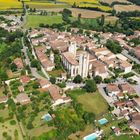 La Romieu vue du ciel