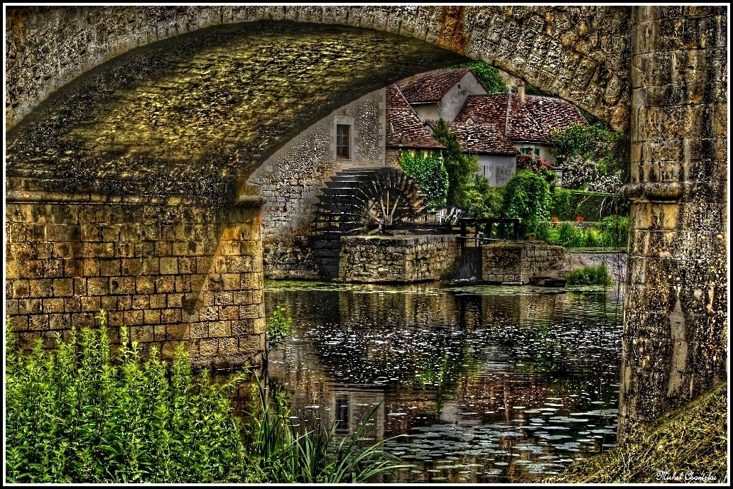 la roue du moulin