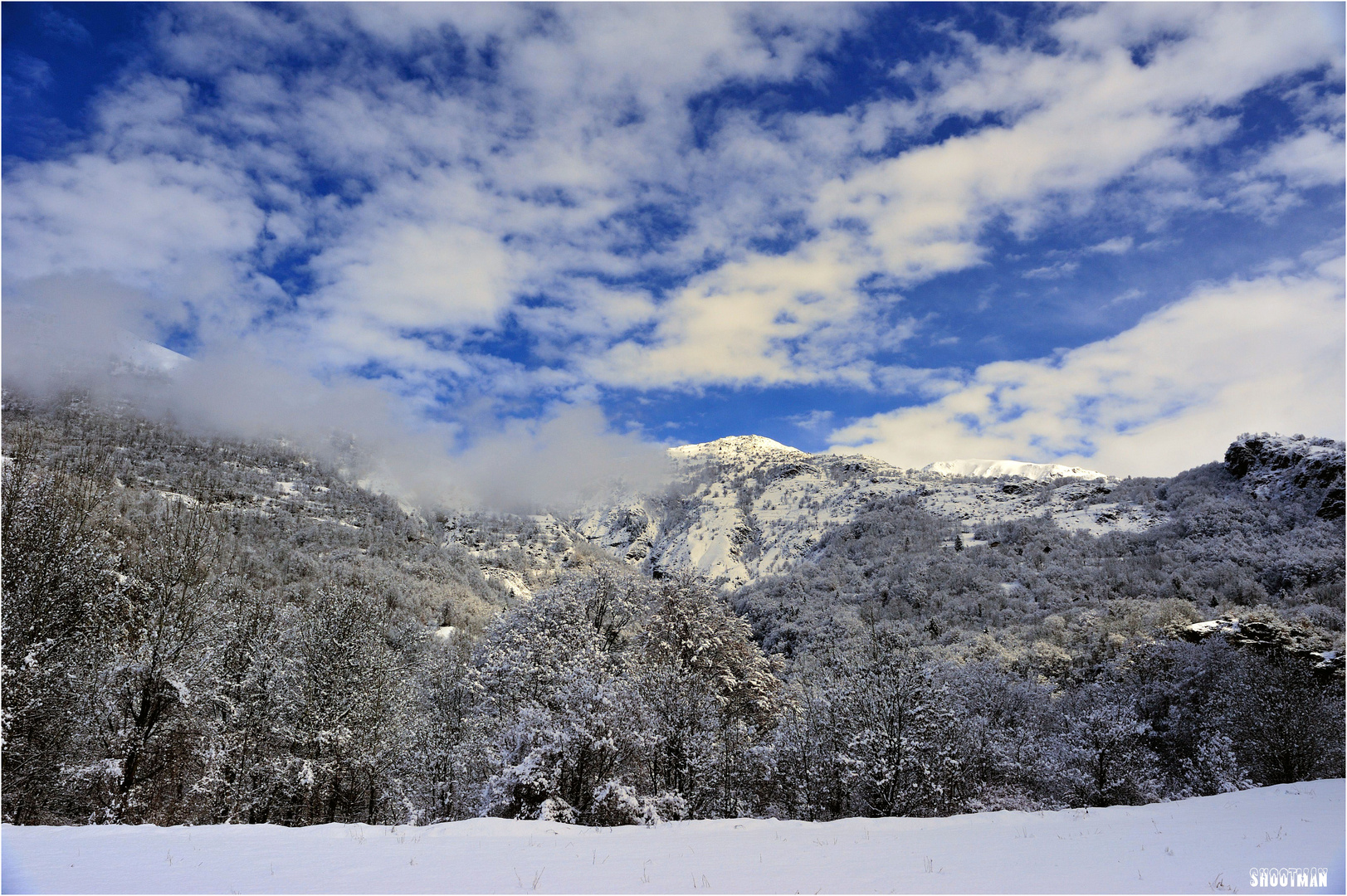 La route des neiges...