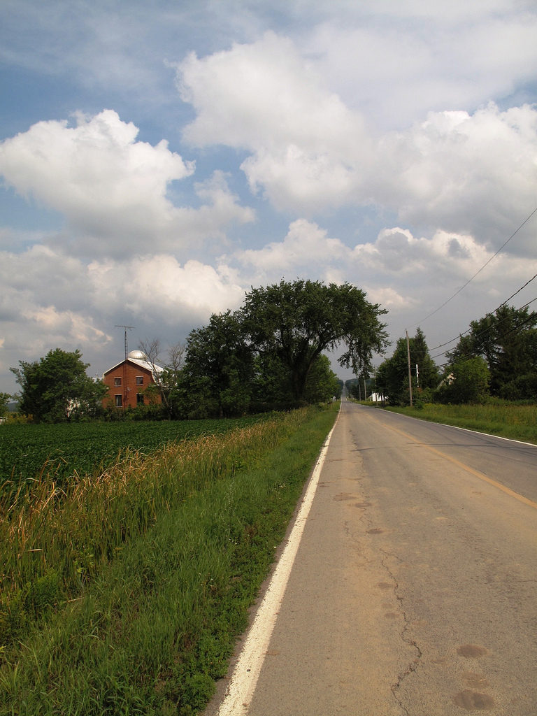 la route en été