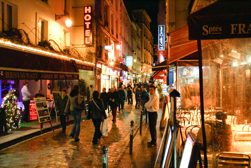 La rue de La Huchette-Paris