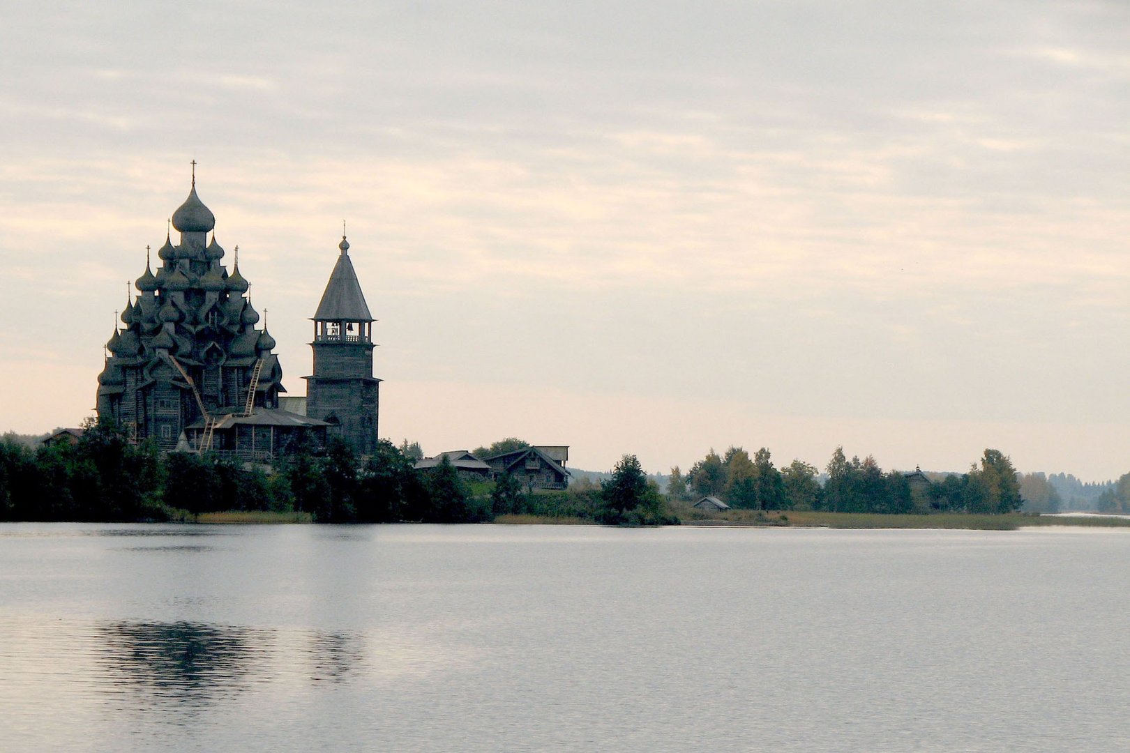 La Russie. Kigi. L'église Preobragenskay