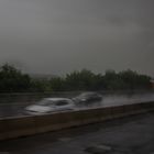 La ruta y la lluvia