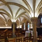 )La salle capitulaire de l'abbaye Notre-Dame de Langonnet(Morbihan)