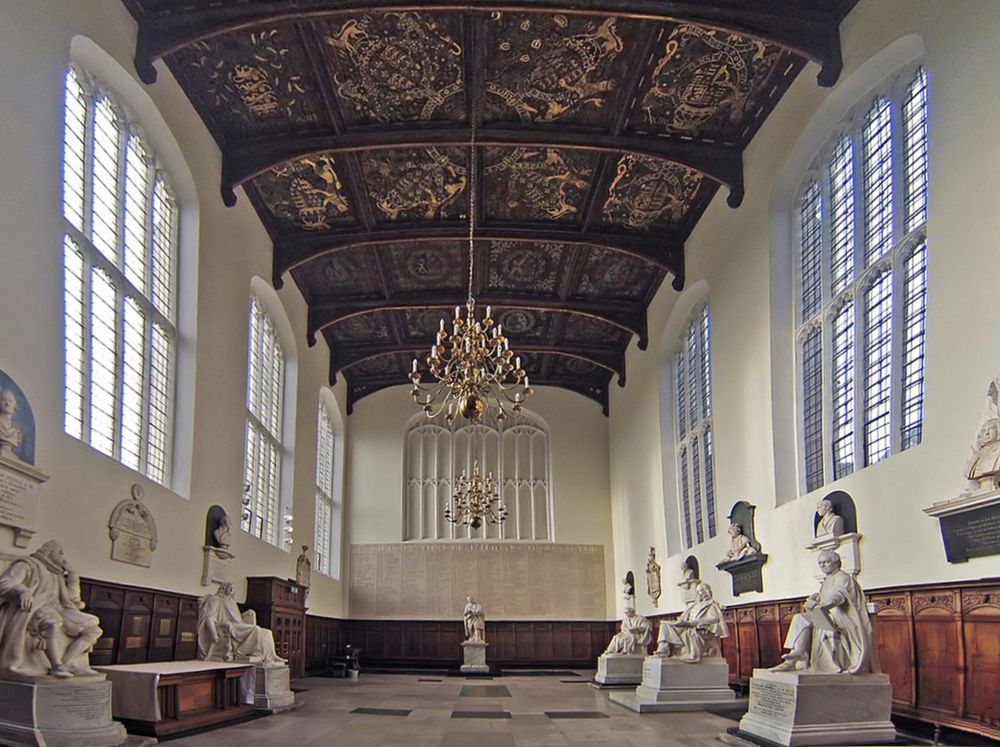 La salle des illustres de la Chapelle de Trinity College  -  Cambridge