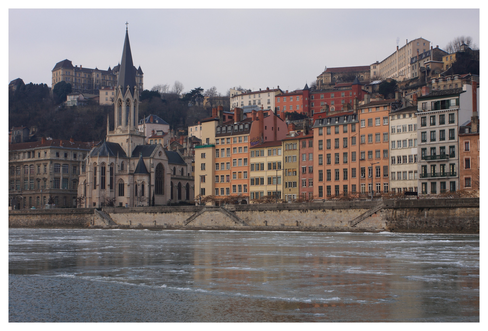 La Saône gèle aussi