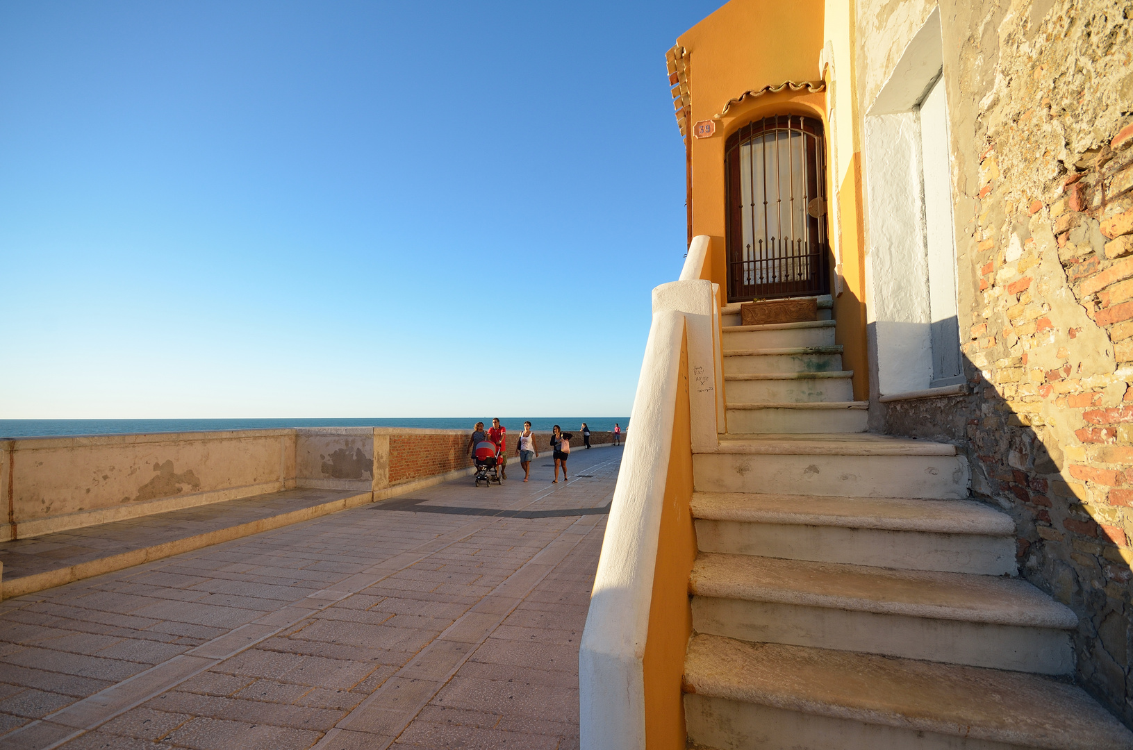 La scala affacciata sul mare