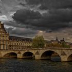 La Seine et le Louvre.