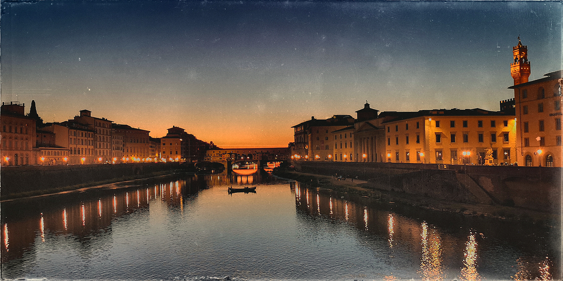 la sera sull'Arno 