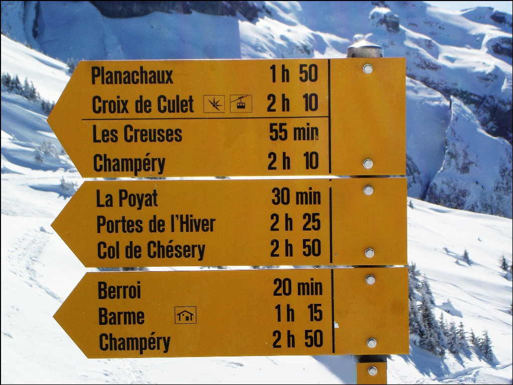 La signalisation coté suisse !!!!