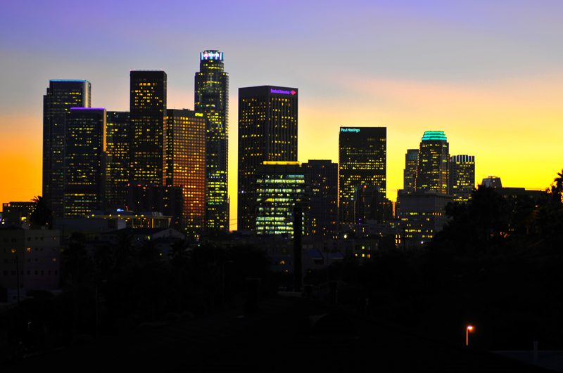 L.A. Skyline before sunrise