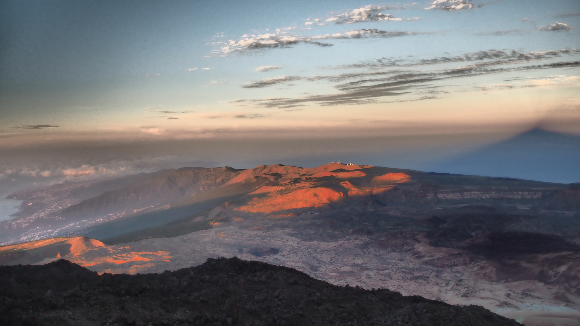 La sombra del Teide