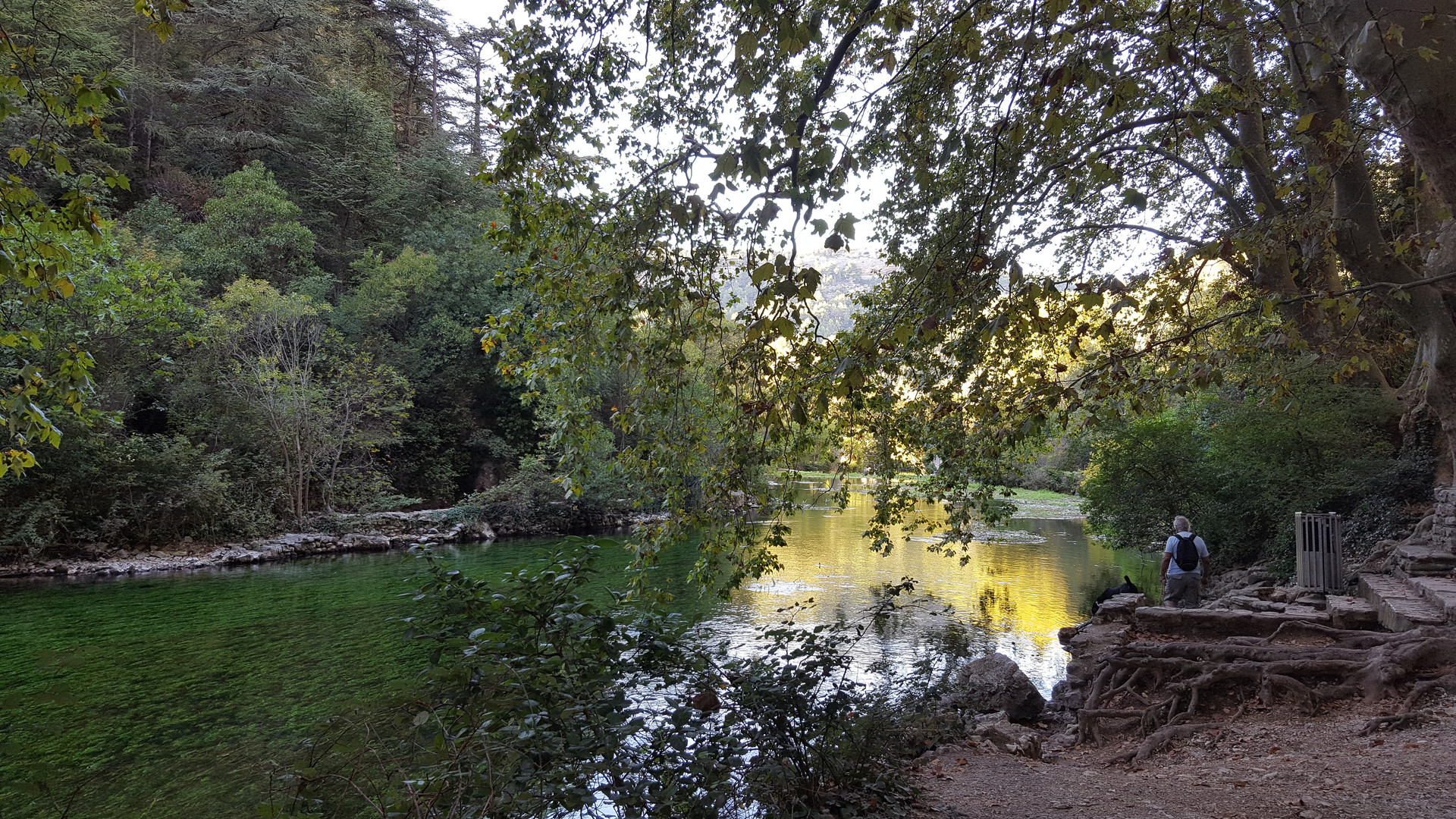 La Sorgue à la Fontaine de Vaucluse 