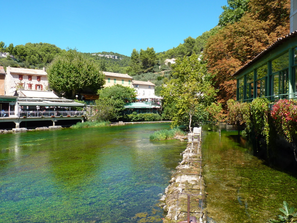 La Sorgue vers la Fontaine