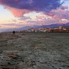 La spiaggia della Versilia in Inverno