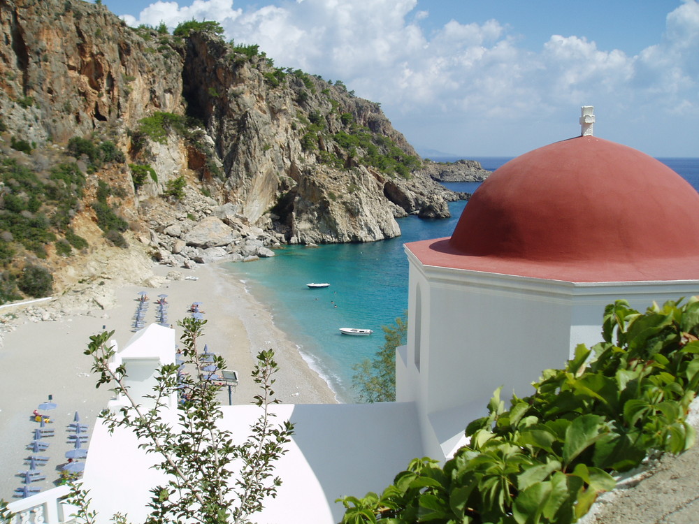 La spiaggia di Kirapanagia - Karpathos