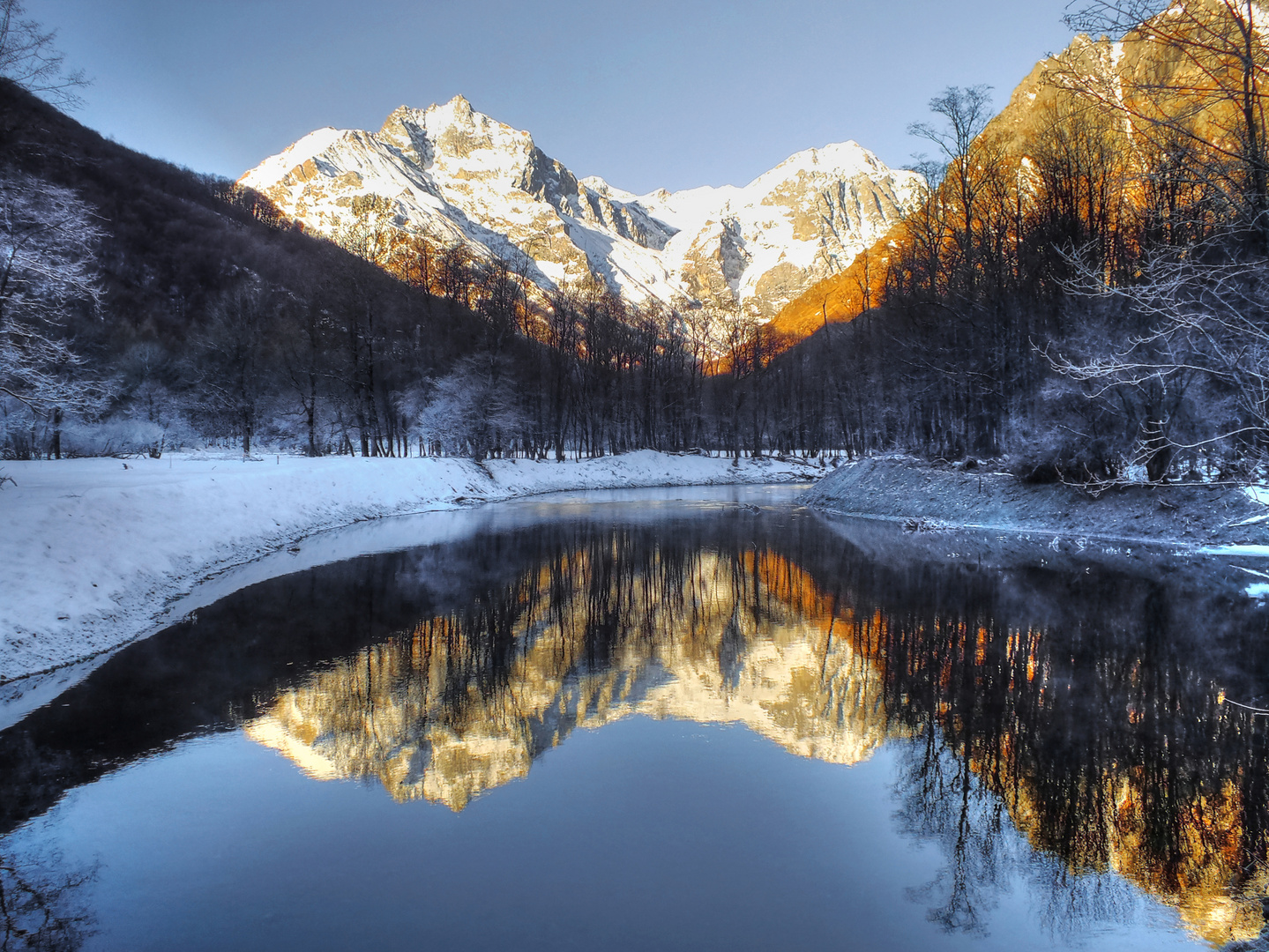 La Stura di Viù all' alba