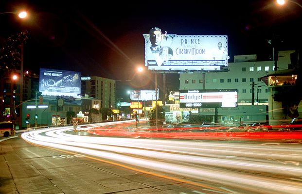 L.A. Sunset Boulevard bei Nacht