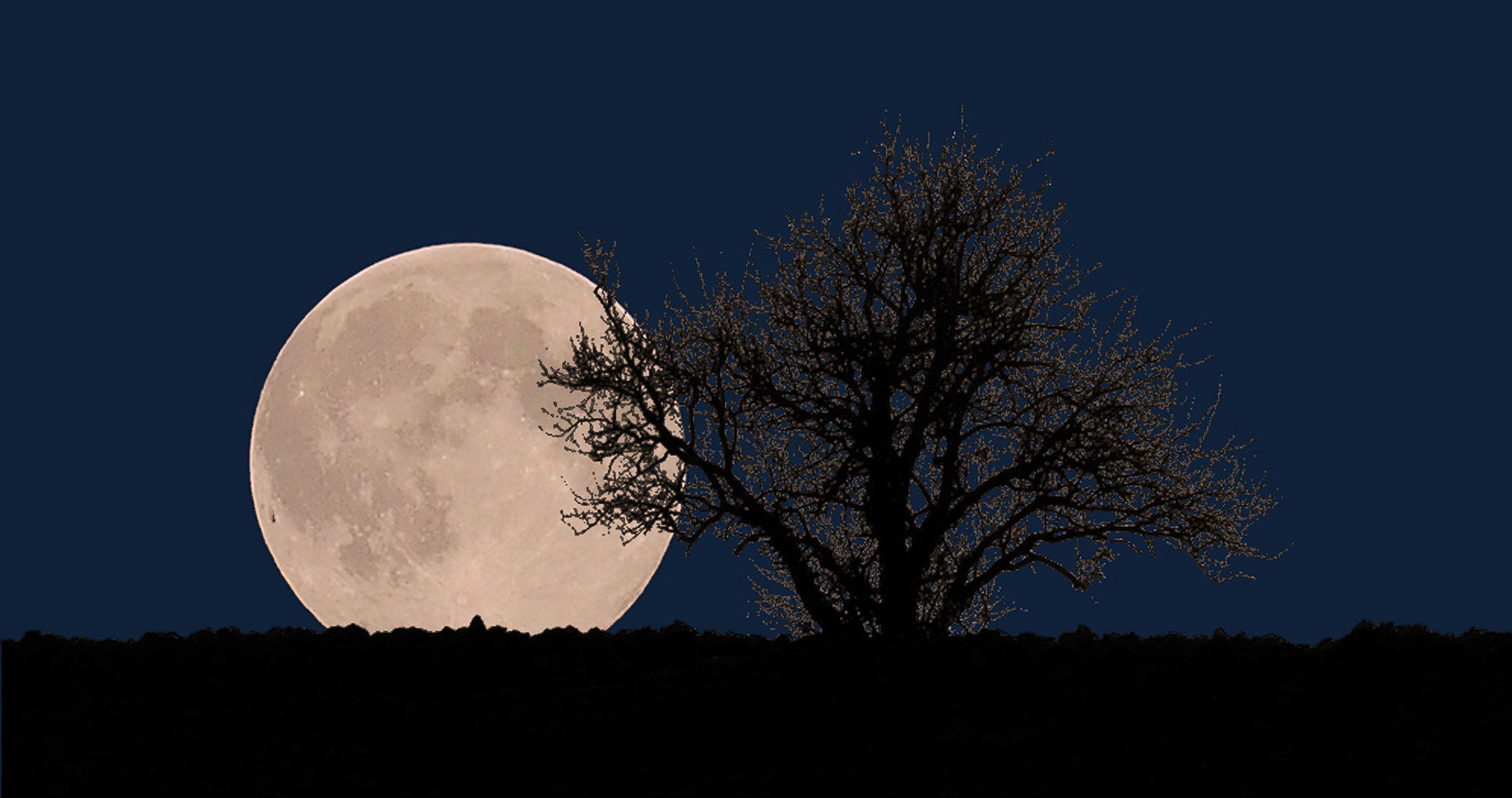 La super lune du 7 avril dans ma campagne