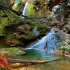 La tercera de la miniserie del torrent de Coanegra, en el Freu. Tramuntana, Mallorca.