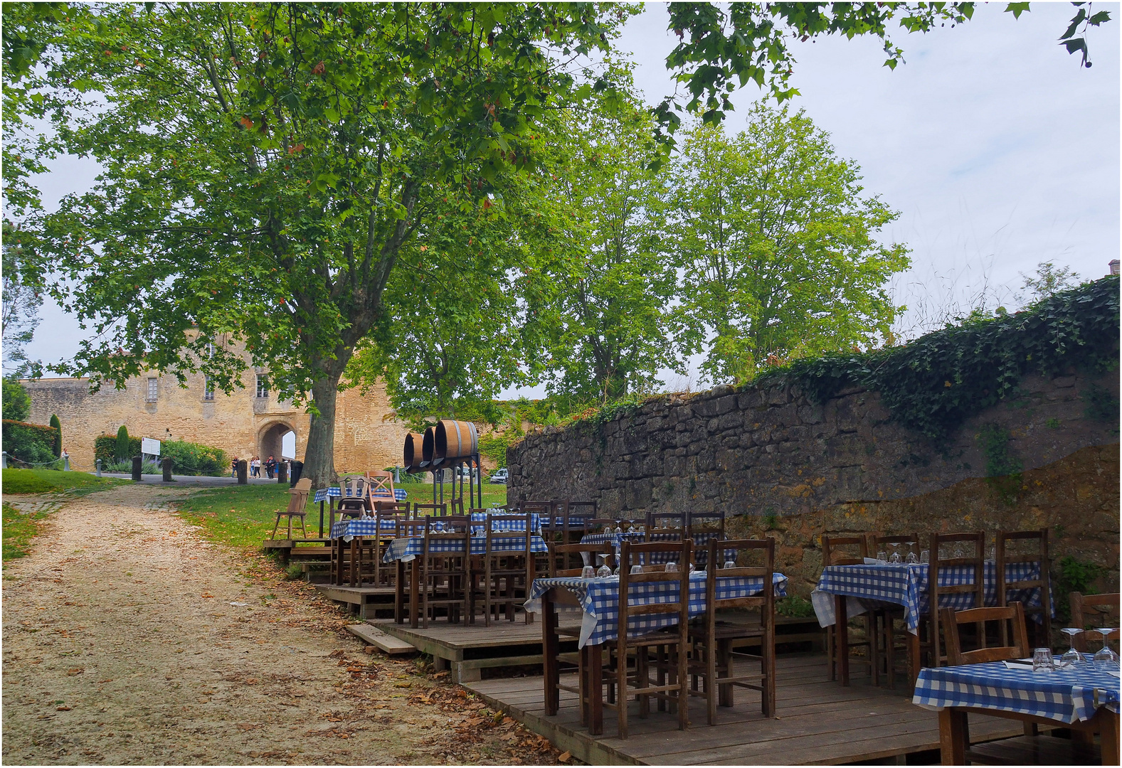 La terrasse de l’Auberge des Officiers – Citadelle de Blaye