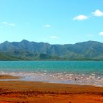 La terre rouge du lac de Yaté