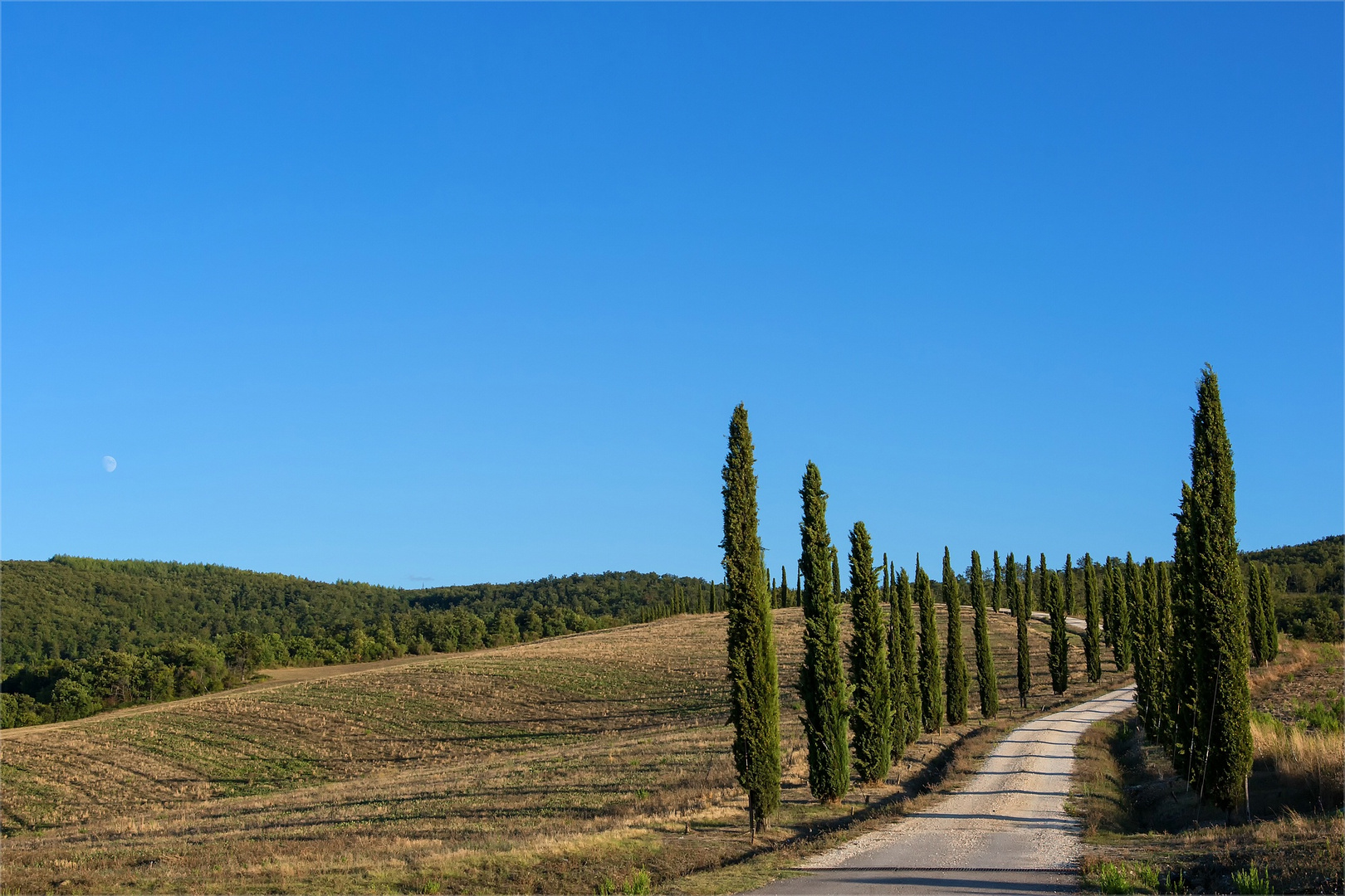 La Toscana al mattino presto