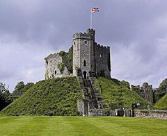 La tour Normande - Château de Cardiff (Pays de Galles)