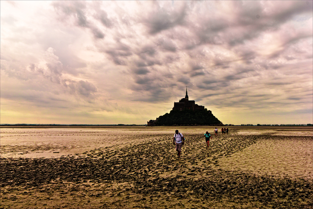 La traversée du mont saint Michel