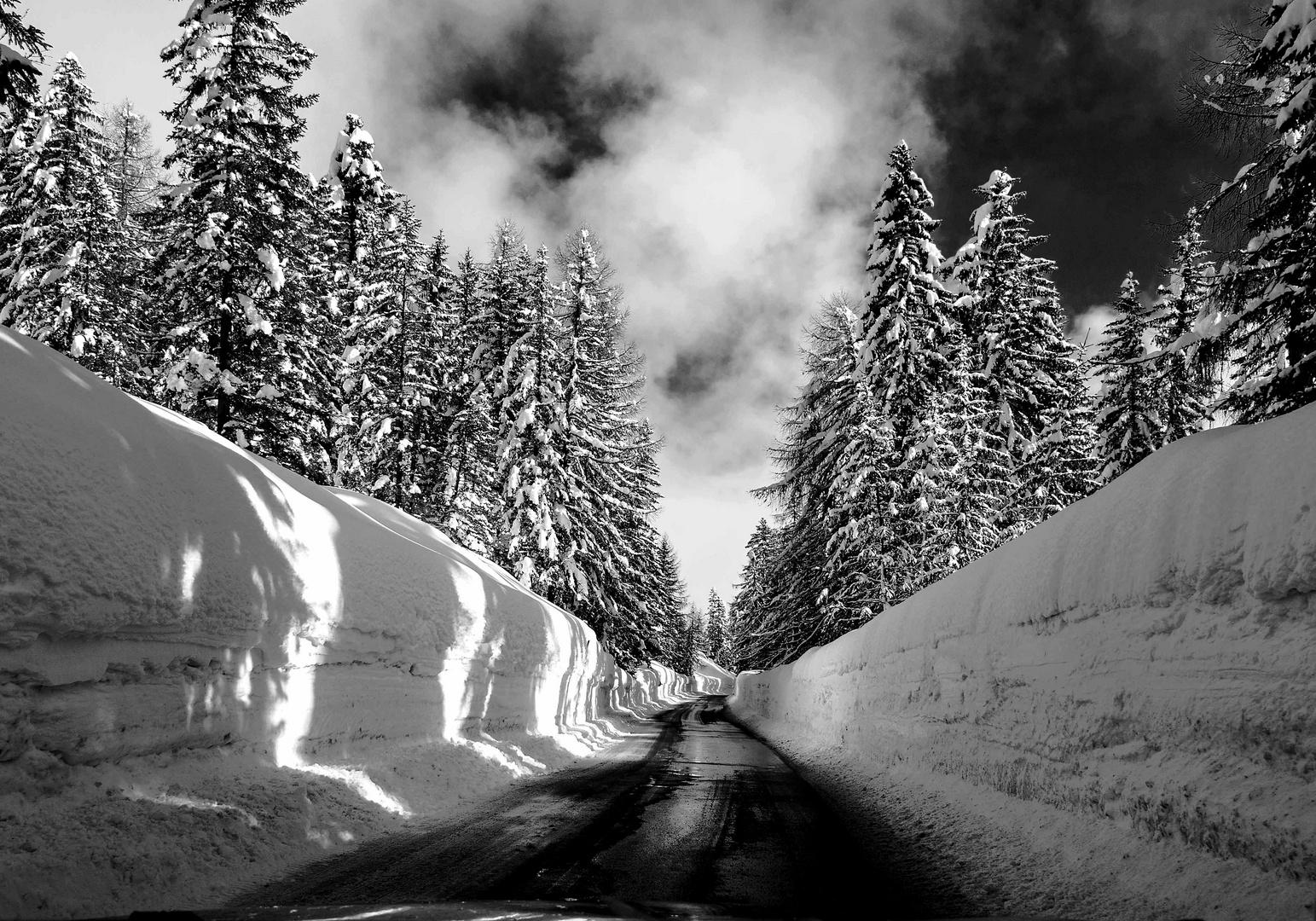 La trincea di neve