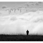 La tête dans les nuages.