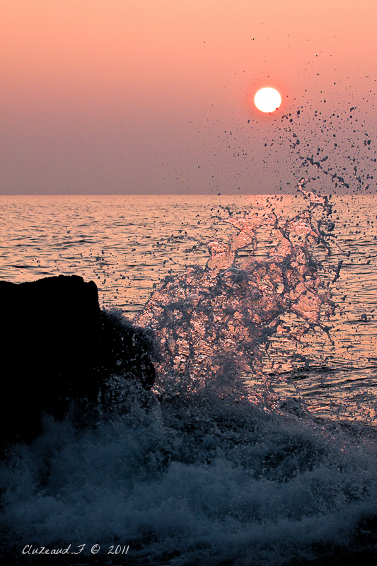 la vague et le soleil!